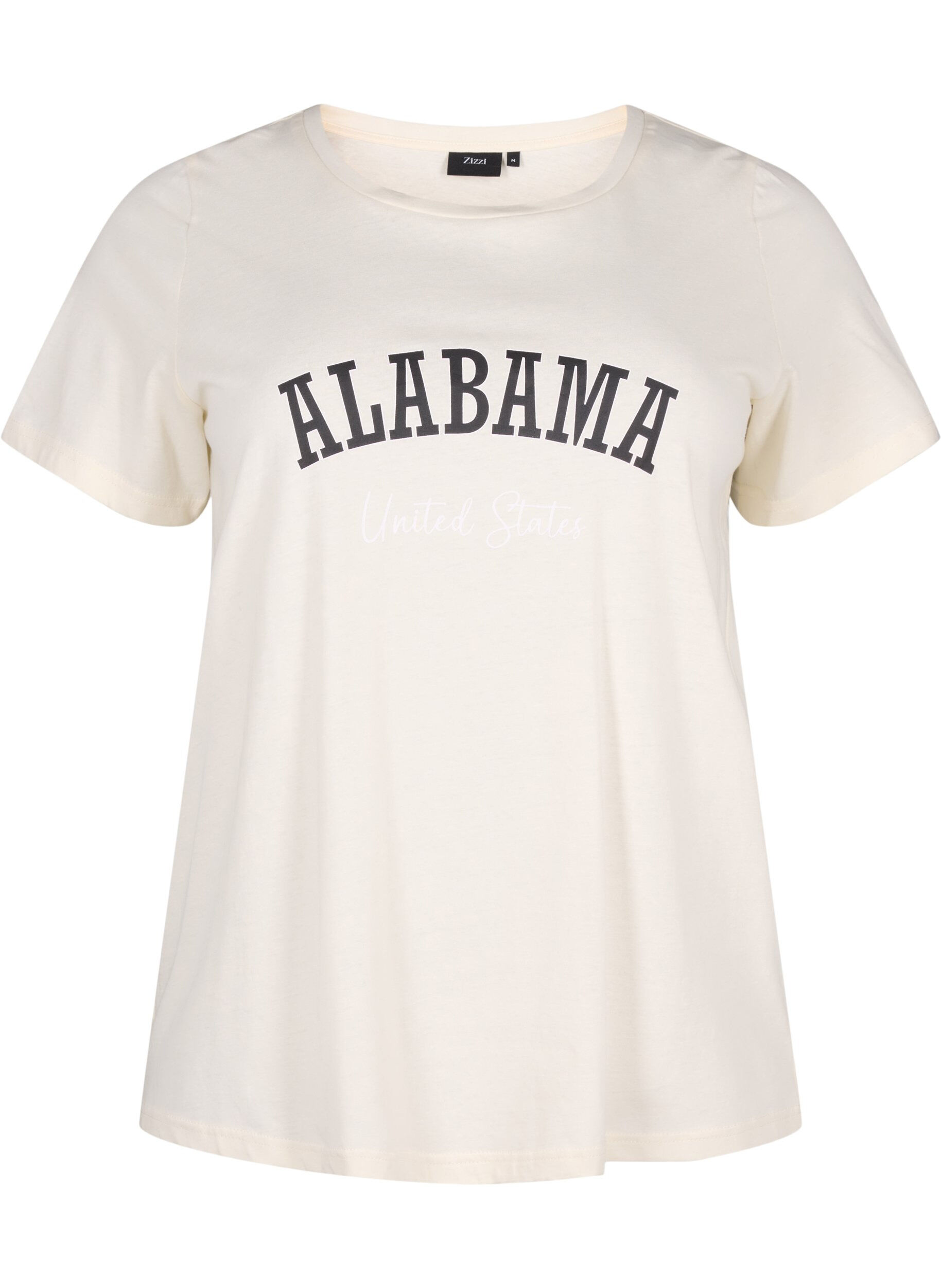 Zizzifashion Cotton T-shirt with text, Antique W. Alabama, Packshot image number 0