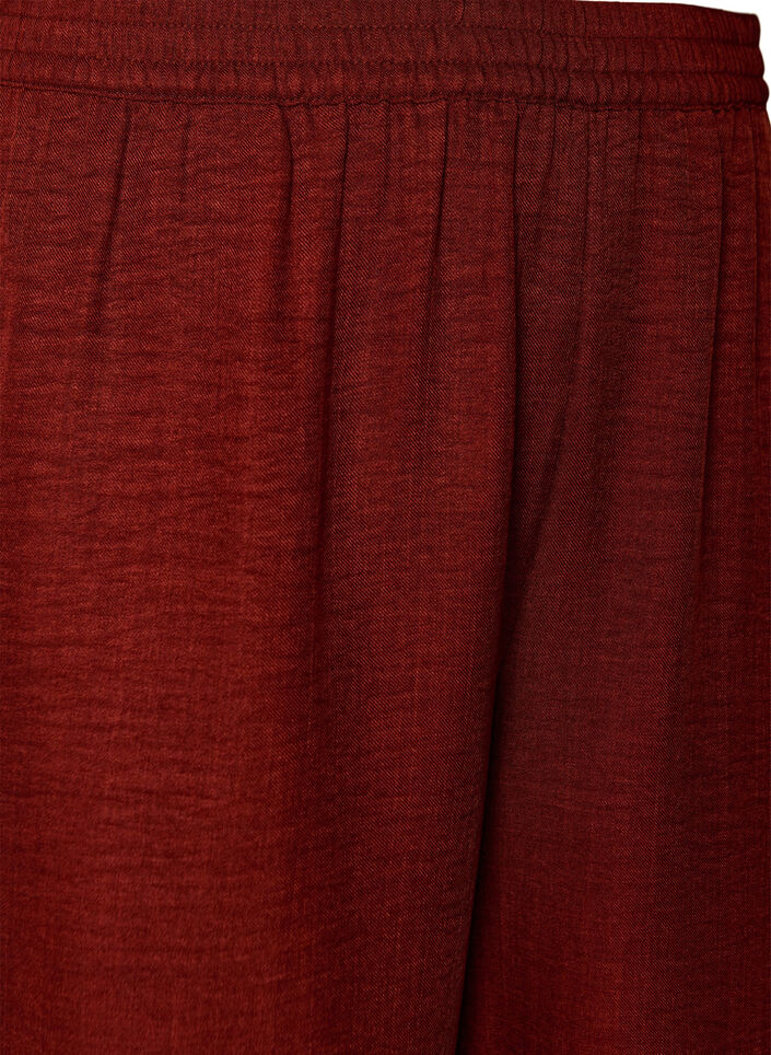 Loose trousers with elasticated waistband and pockets, Red, Packshot image number 2