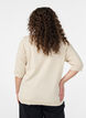 FLASH - Fine-knit blouse with short sleeves, Beige, Model image number 2