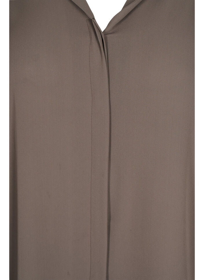 Solid colour shirt with v-neck, Falcon, Packshot image number 2