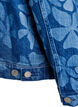 Denim jacket with floral pattern, Blue, Packshot image number 4