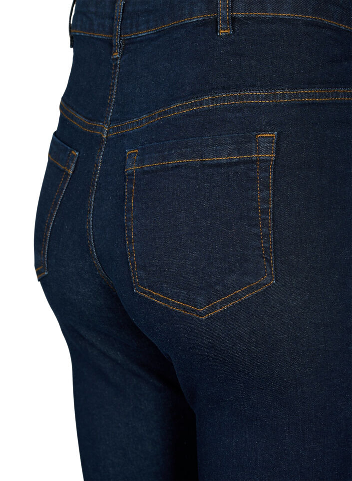 High-waisted Ellen bootcut jeans, Blue, Packshot image number 3