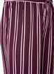 Loose pyjama bottoms with stripes, Dark Bordeaux, Packshot image number 2