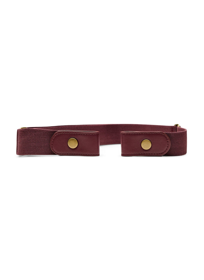 Elastic belt, Dark Bordeaux, Packshot image number 0