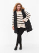 Long vest with hood and pockets, Black, Model image number 1