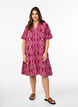 Short dress in cotton muslin with a pattern, 9992, Model image number 1