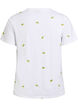 T-shirt in organic cotton with embroidered motifs, White, Packshot image number 1