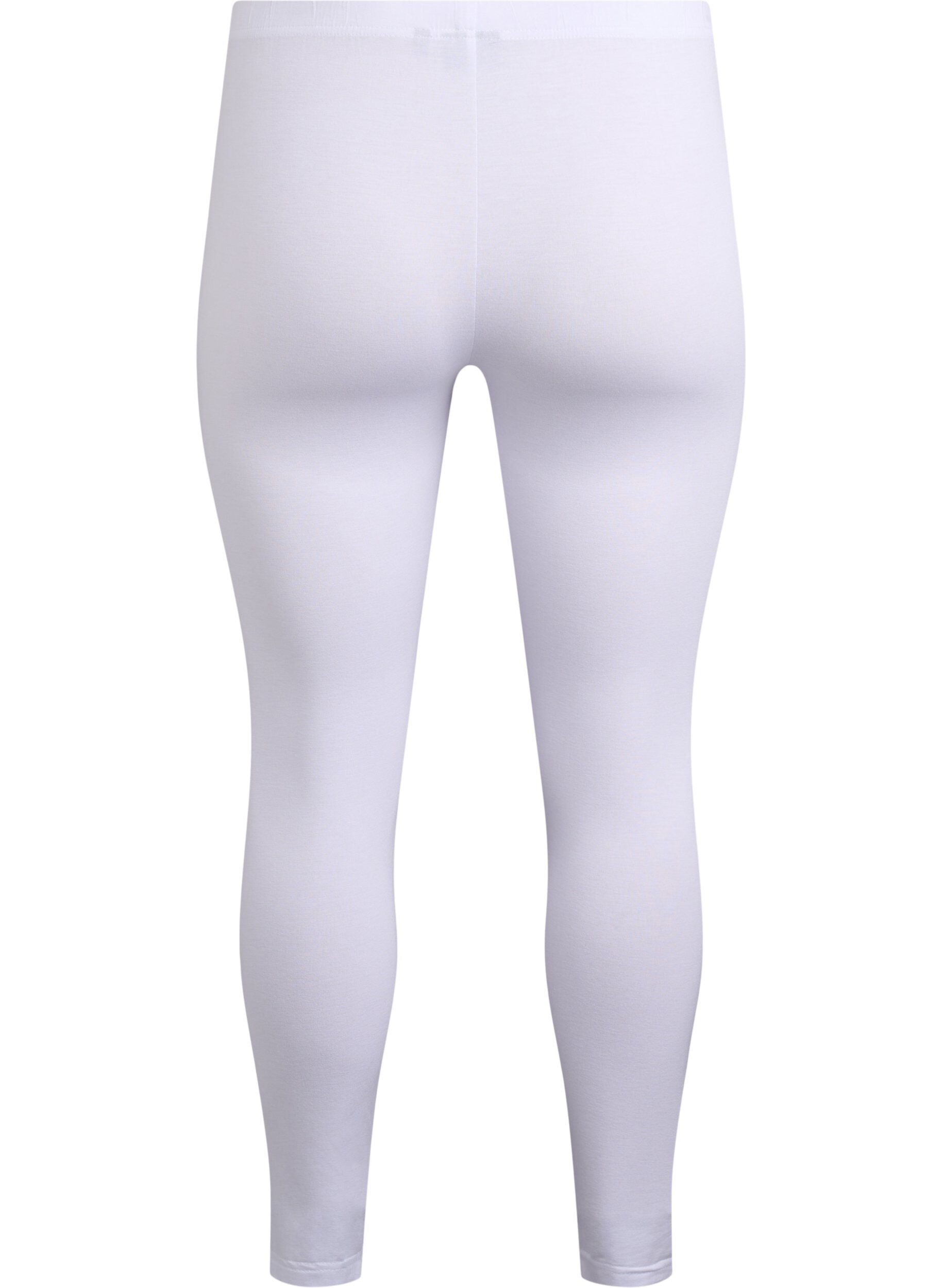 Zizzifashion Basic leggings with extra length, White, Packshot image number 1