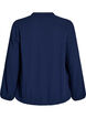 Cotton muslin blouse with embroidered details, Blue, Packshot image number 1