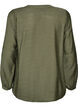 Viscose shirt with embroidered sleeves, Green, Packshot image number 1