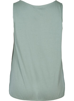 Plain-coloured top in cotton, Chinois Green, Packshot image number 1
