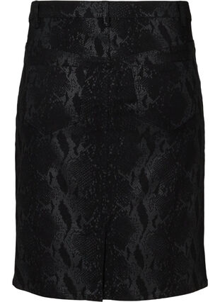 Close-fitting patterned skirt, Black Snake, Packshot image number 1