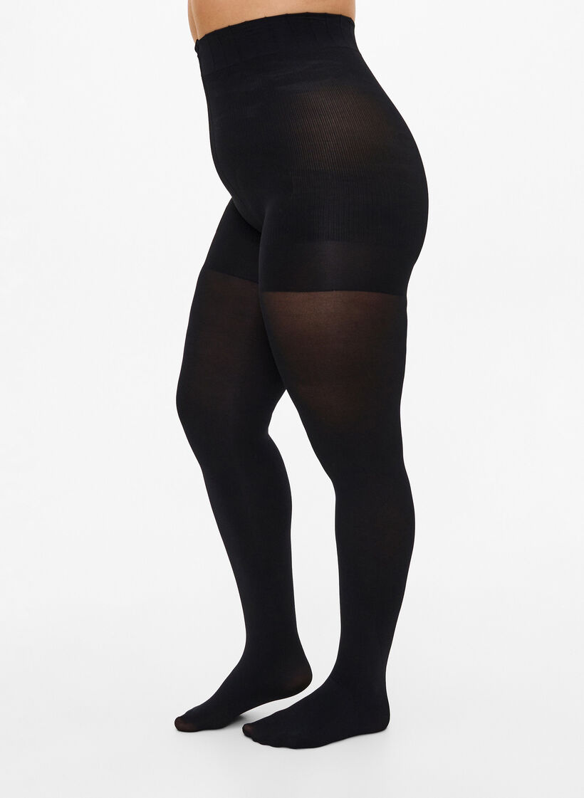 Tights in 100 denier with push-up effect, Black, Model image number 0