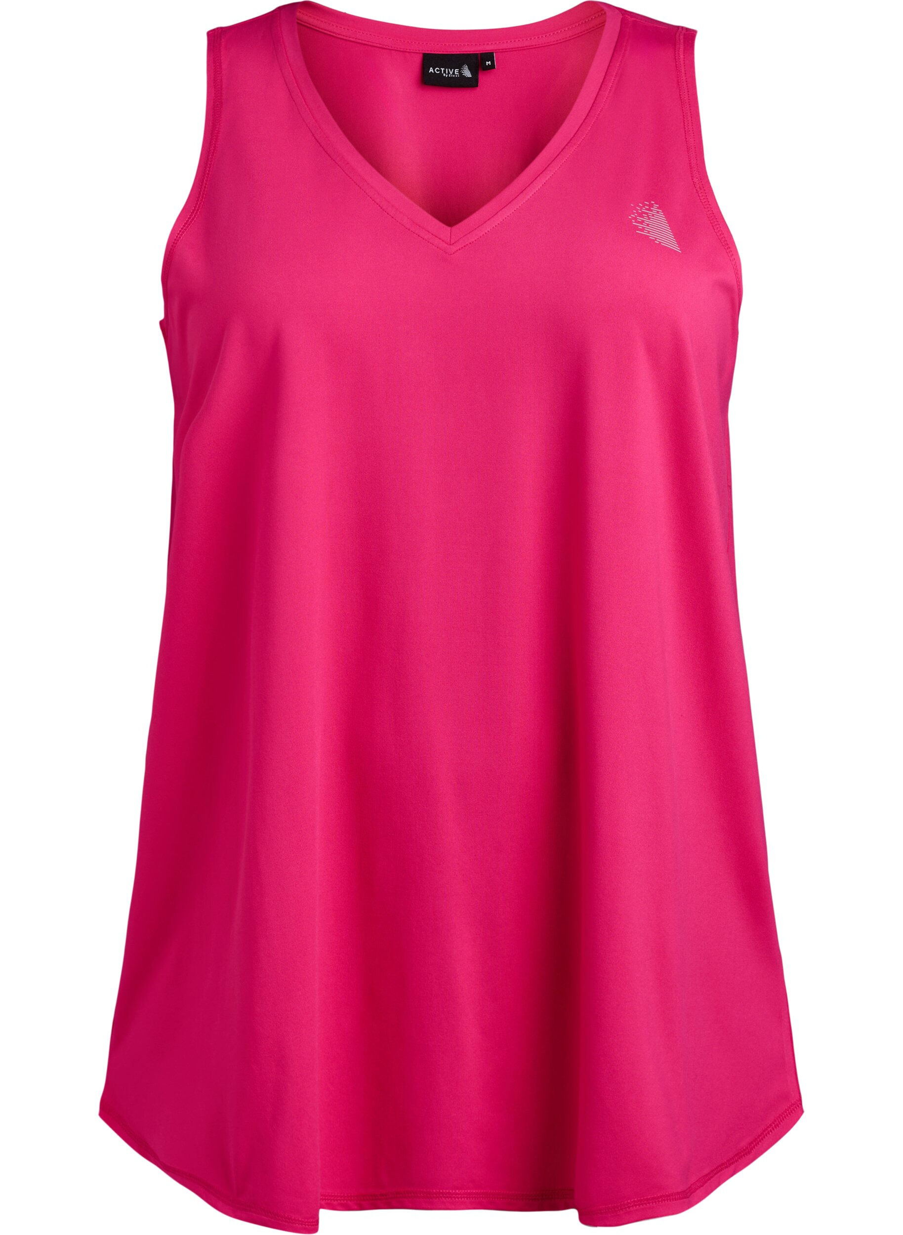 Zizzifashion Workout top with v-neck, Pink, Packshot image number 0