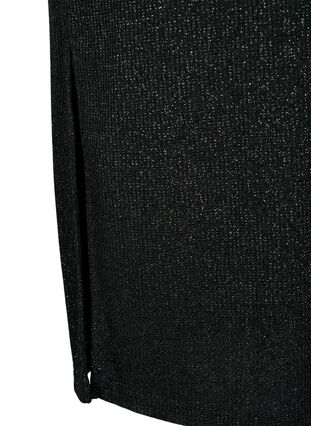 Tight-fitting glitter skirt	, Black Silver, Packshot image number 3