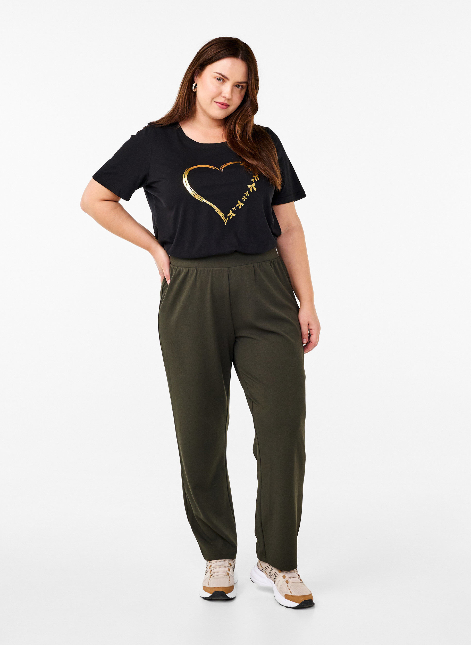 Zizzifashion FLASH - T-shirt with motif, Black, Model image number 1