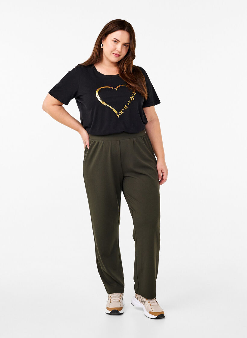 FLASH - T-shirt with motif, Black, Model image number 1