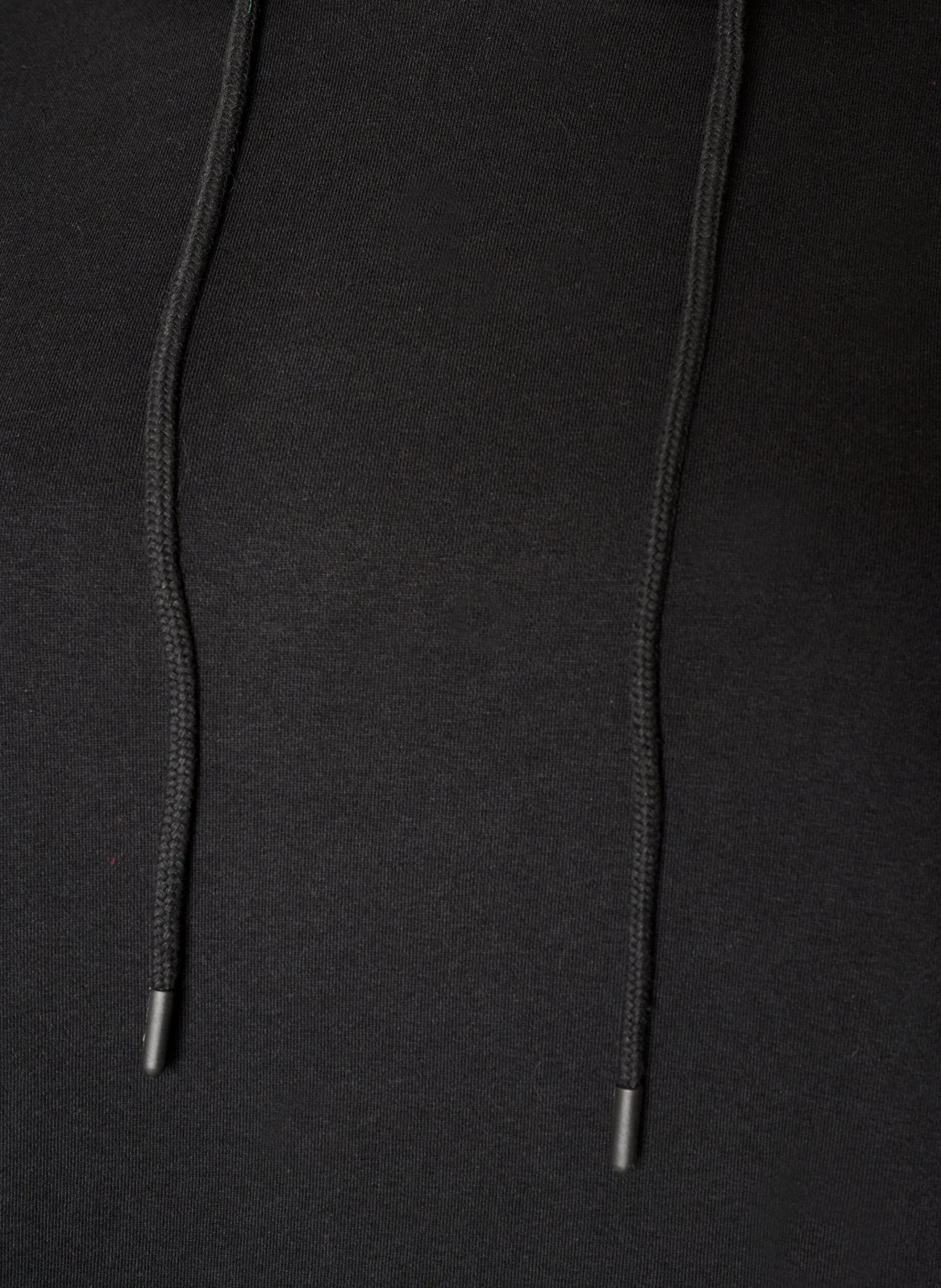 ZizzifashionHooded sweatshirt dress with pockets, Black, Packshot image number 2