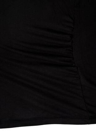 	 Basic maternity top with long sleeves, Black, Packshot image number 3