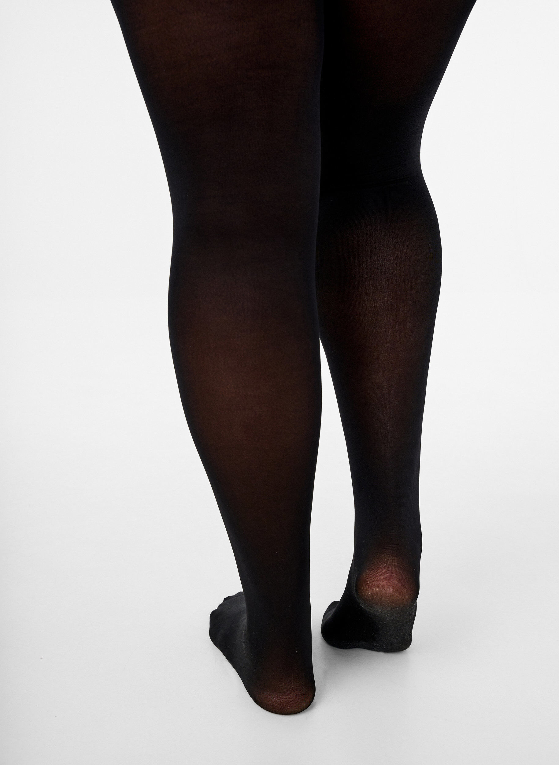 Zizzifashion 40 denier tights with an open gusset, Black, Packshot image number 1