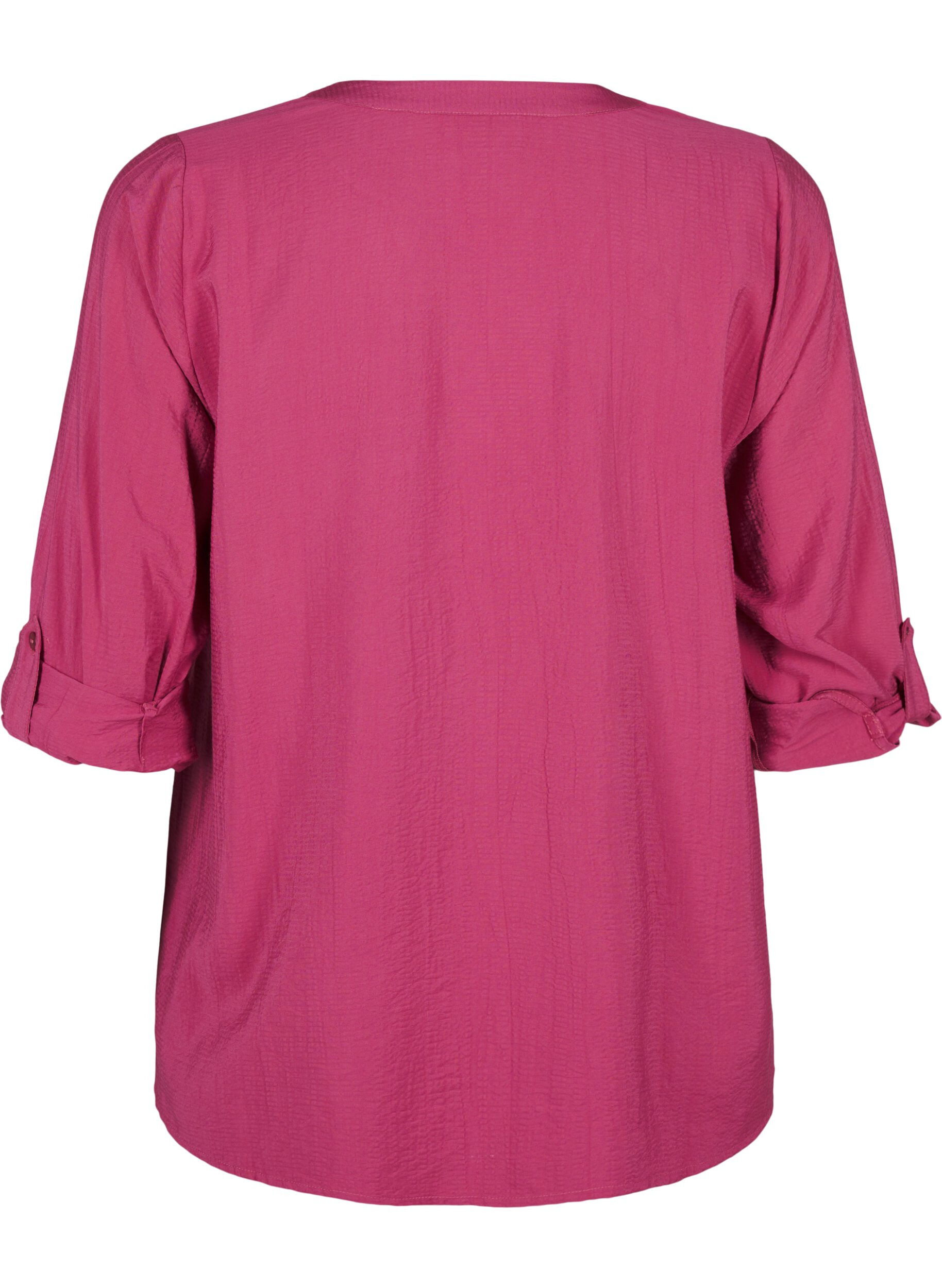 Zizzifashion Viscose shirt blouse with 3/4 sleeves, Malaga, Packshot image number 1
