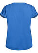 Short-sleeved cotton blend t-shirt, Blue, Packshot image number 1