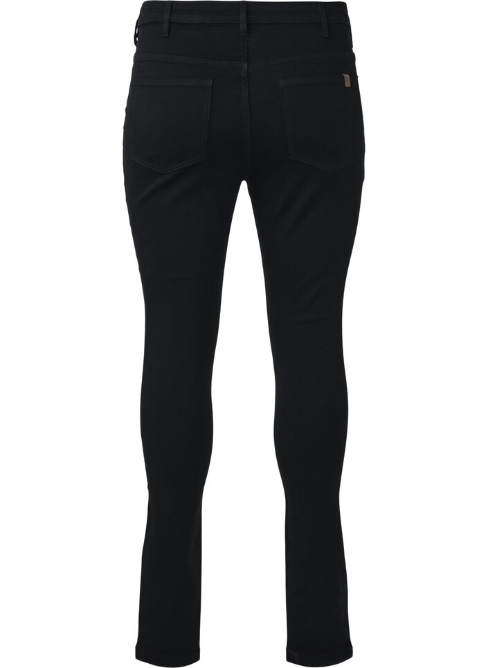 High-waisted Amy jeans with button closure, Black, Packshot image number 1