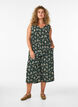 Culotte trousers with print, Black, Model image number 1