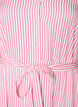 Ankle-length shirt dress with tie belt and stripes, Pink, Packshot image number 2