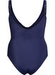 Swimsuit with ruffles and removable padding, Blue, Packshot image number 1