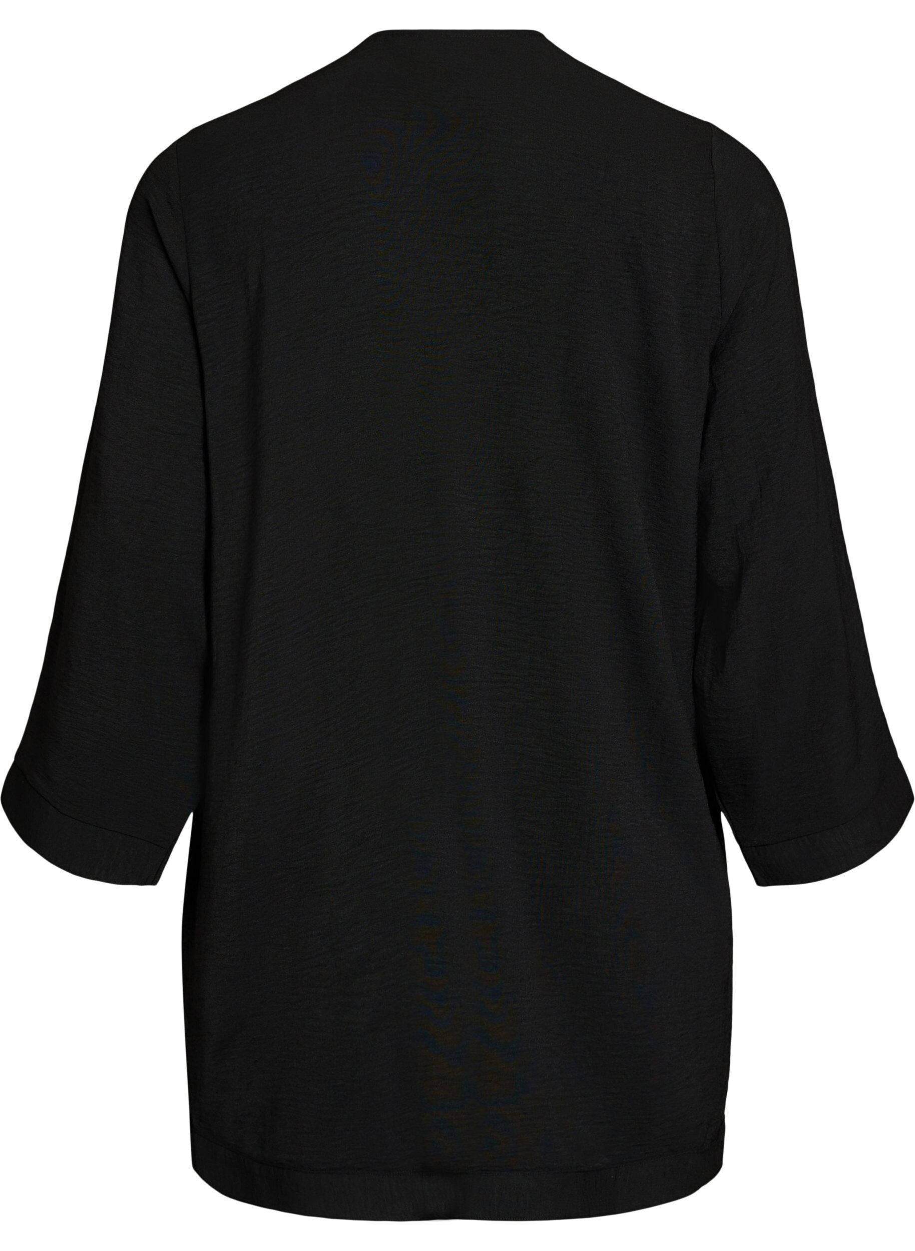 Zizzifashion Kimono with 7/8 sleeves, Black, Packshot image number 1