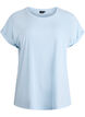 Short sleeved cotton blend t-shirt, Light Blue, Packshot image number 0