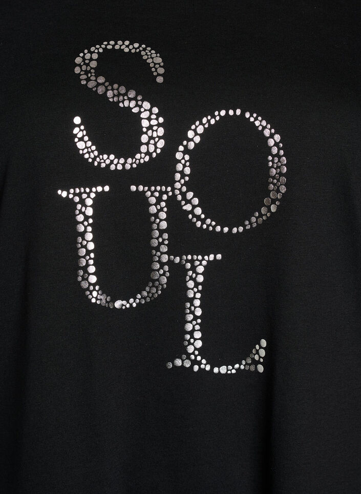 T-shirt with motif, Black, Packshot image number 2