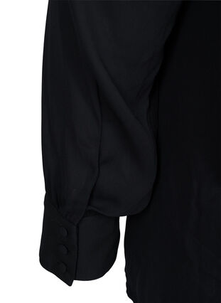 Blouse with long sleeves, Black, Packshot image number 3