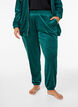 Loose velvet trousers, Green, Model image number 2