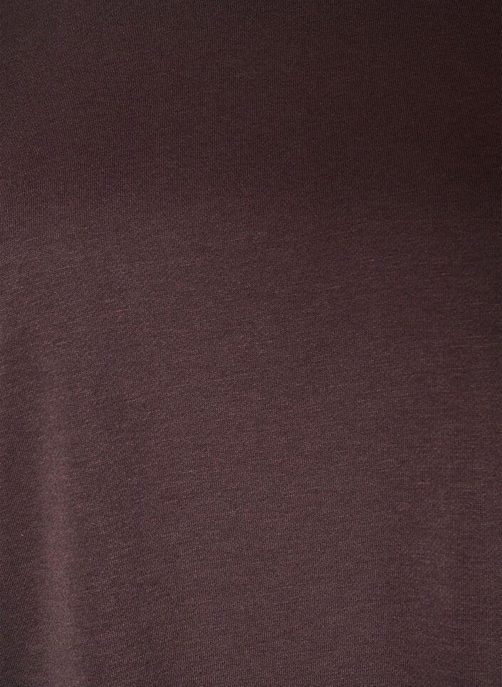 Loose sweatshirt dress with pockets, Brown, Packshot image number 2
