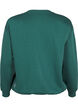 Sweatshirt with terry text, Green, Packshot image number 1