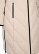 Long winter coat with hook fastenings and a faux fur collar, Beige, Packshot image number 3