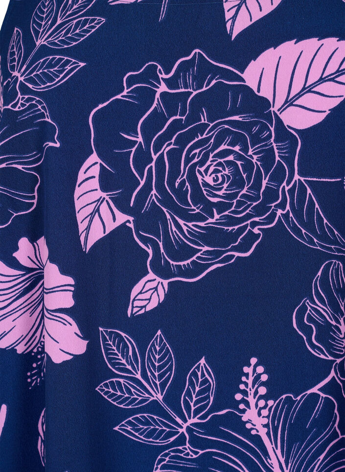 FLASH - Top with print, Medieval Blue Flower, Packshot image number 2
