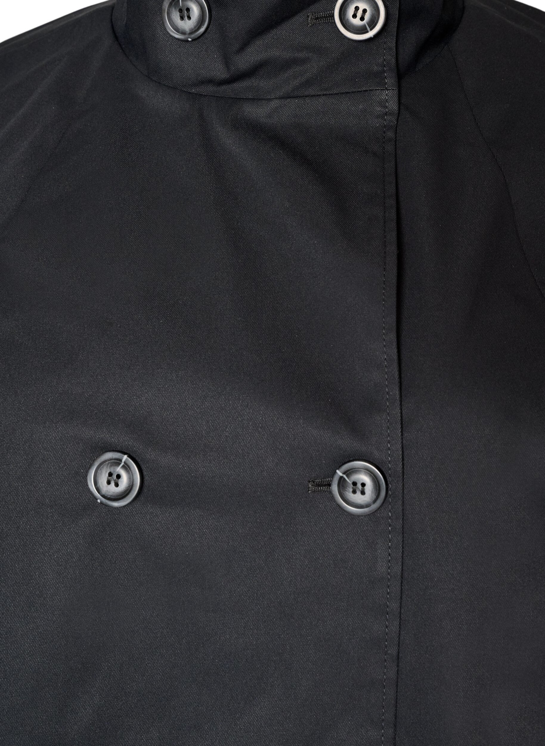 ZizzifashionWater-repellent spring jacket with an A-line cut, Black, Packshot image number 2