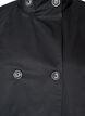 Water-repellent spring jacket with an A-line cut, Black, Packshot image number 2