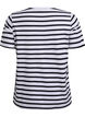 Striped T-shirt in organic cotton, Black, Packshot image number 1