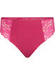Brazilian microfibre panties with lace, Red, Packshot image number 0