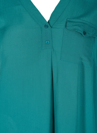 Viscose tunic with short sleeves, Pacific, Packshot image number 2