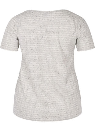 Melange cotton t-shirt, Light Grey Melange, Packshot image number 1