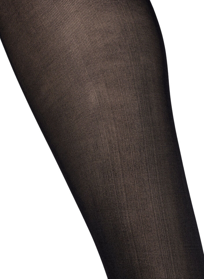 2-pack tights in 60 denier, Black, Packshot image number 3
