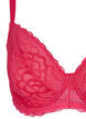 Bra with underwire and lace, Pink, Packshot image number 2