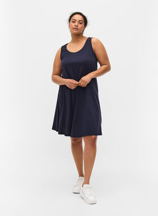 Dress in A-line shape, Night Sky Solid, Model image number 2