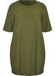Cotton dress with short sleeves and pockets, Green, Packshot image number 0