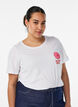 T-shirt with motif, White, Model image number 0